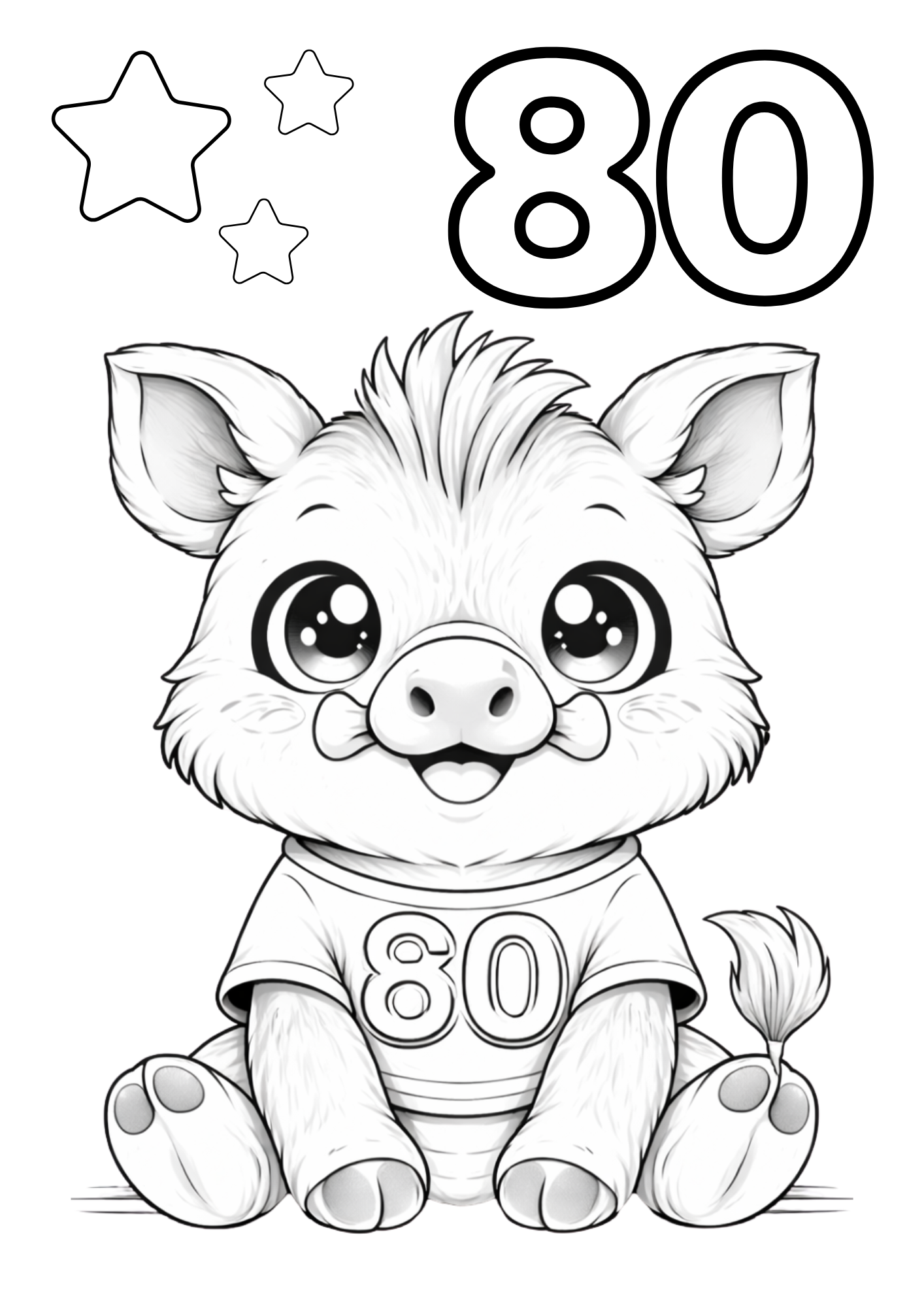 Fun coloring pages to learn numbers - Color & Count Cute Animals