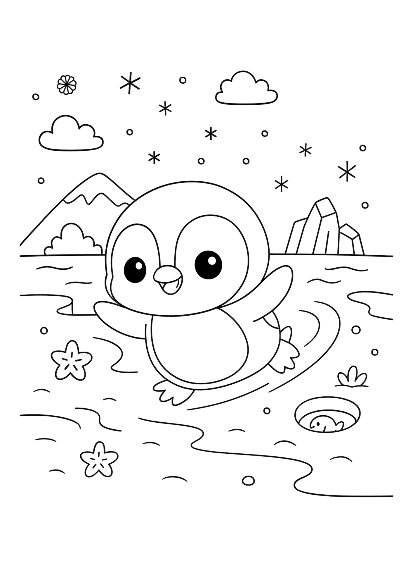 Cute Animals Coloring Book