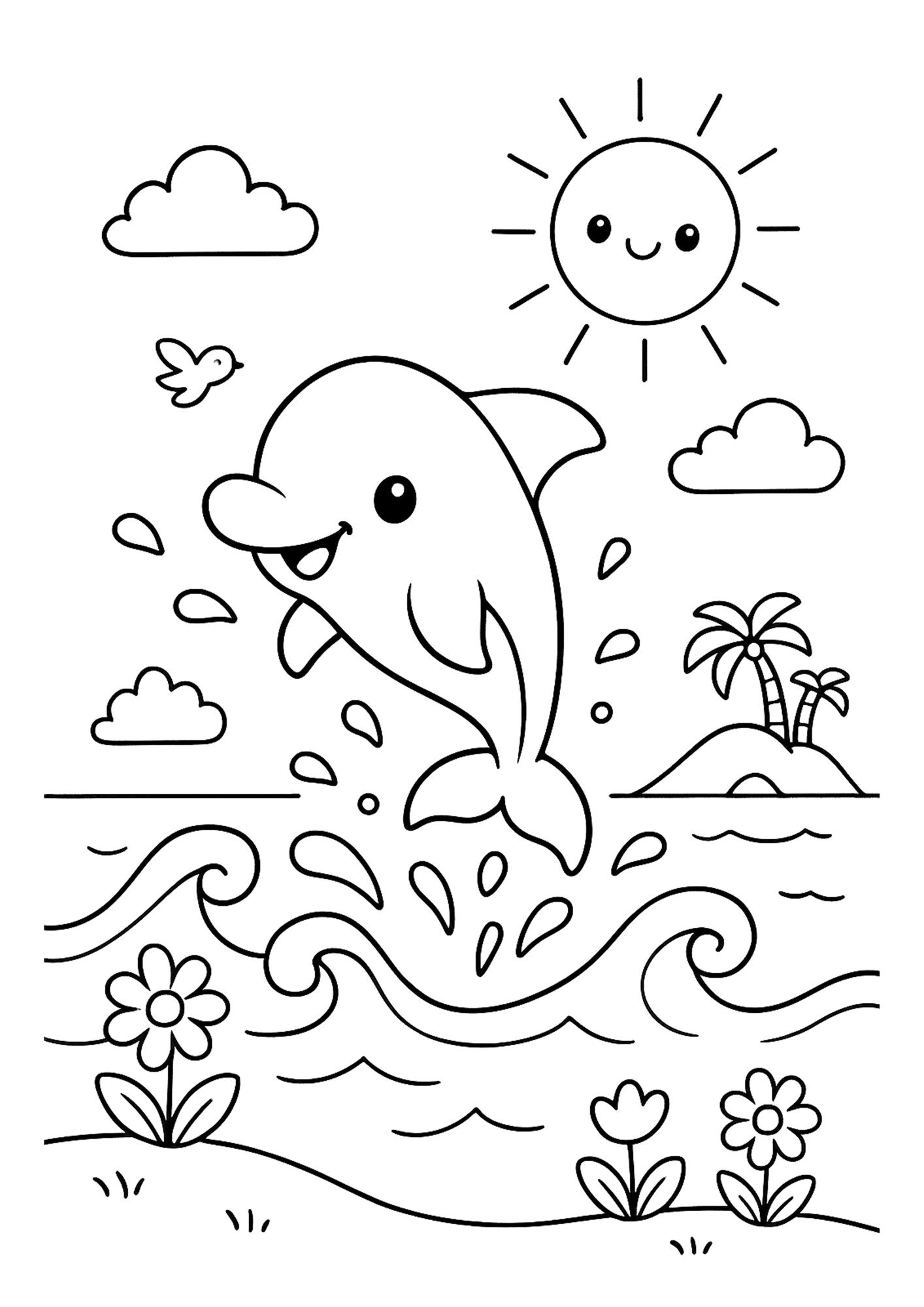 Cute Animals Coloring Book