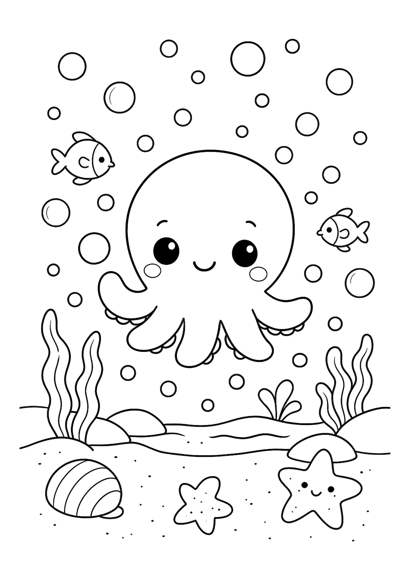 Cute Animals Coloring Book