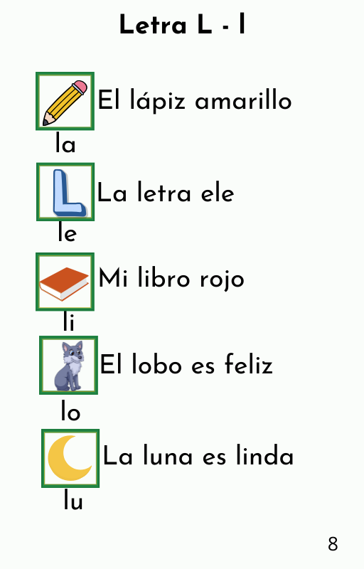 Aprendo las letras,Material educativo lectura niños,Actividades de lectura para niños,Lectura divertida para niños,Enseñar a leer preescolar