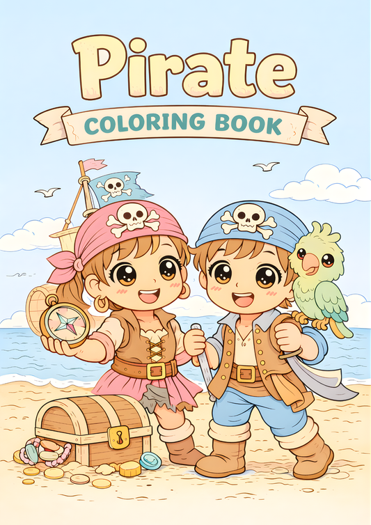 Pirate Coloring Book for Kids | Cute Pirates Coloring Pages