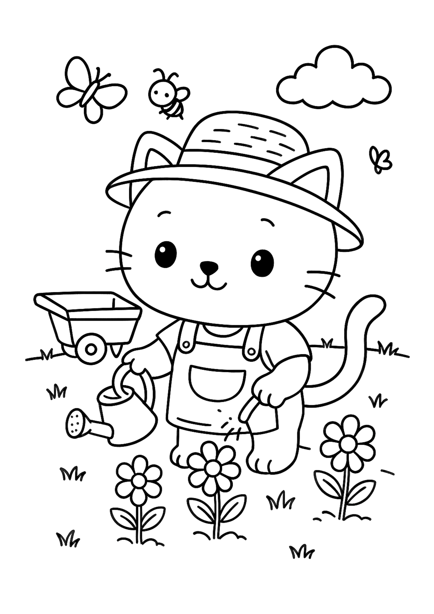 Cats Coloring Book