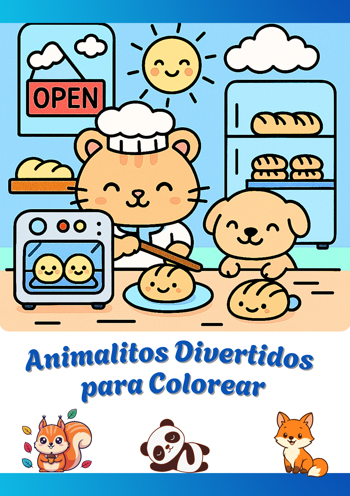 Kawaii Food and Animals Coloring Book: Cute Stuff - A Kawaii Coloring Book for Kids